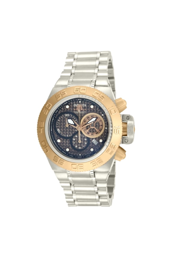 Men's 10140 Subaqua NOMA Rose Gold Bezel Black Dial Chronograph Dive Watch