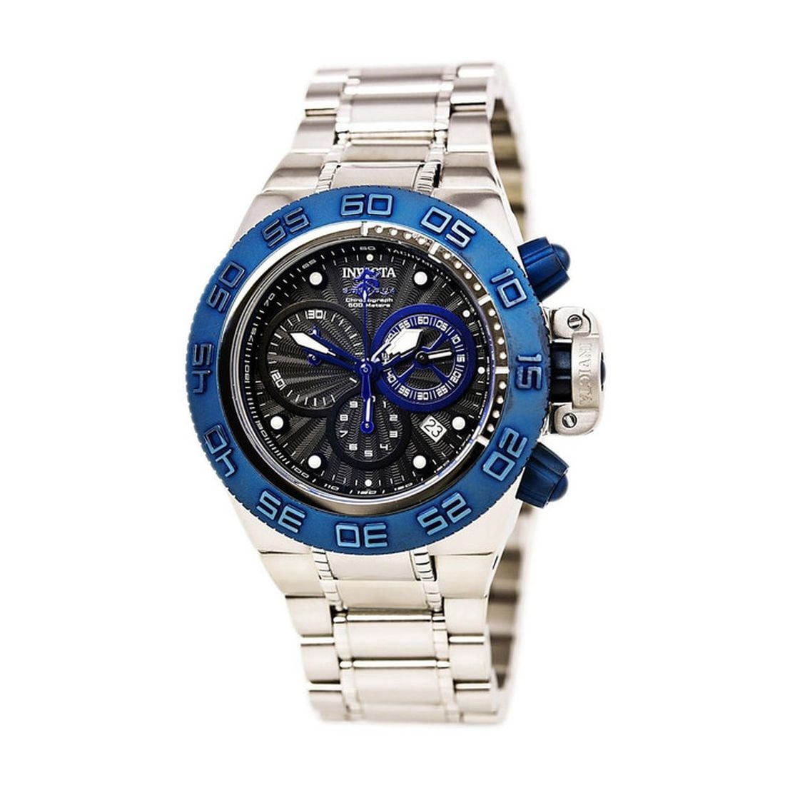 Invicta Men's 10148 Subaqua Noma IV Dark Blue Textured Dial Blue Bezel Chronograph Watch
