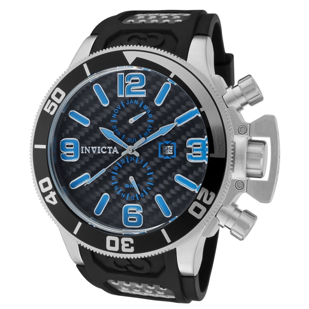 Invicta Men's 10504 Corduba Black Polyurethane Rubber Strap Carbon