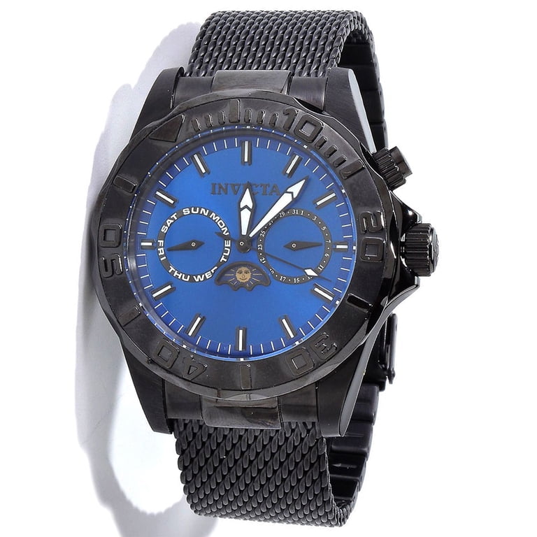 INVICTA Multi-Function Black Ion-Plated Stainless Steel Watch Amazon.com: Invicta Men main image 2