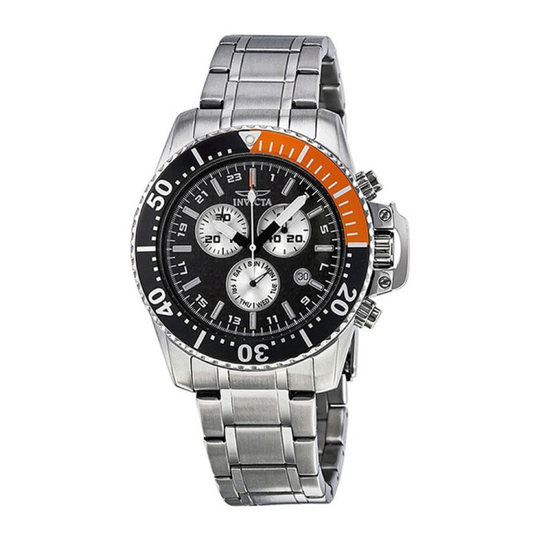 Invicta Men's 11282 Pro Diver Quartz Chronograph Black Dial Watch