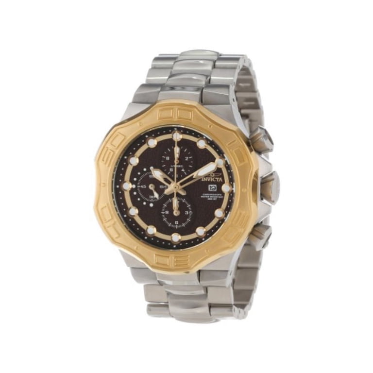 Invicta Gold and Brown Chronograph Watch Amazon.com: Invicta Men main image 2