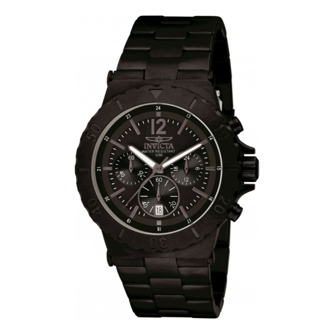 Invicta Men's 1268 Specialty Quartz Chronograph Gunmetal Dial Watch