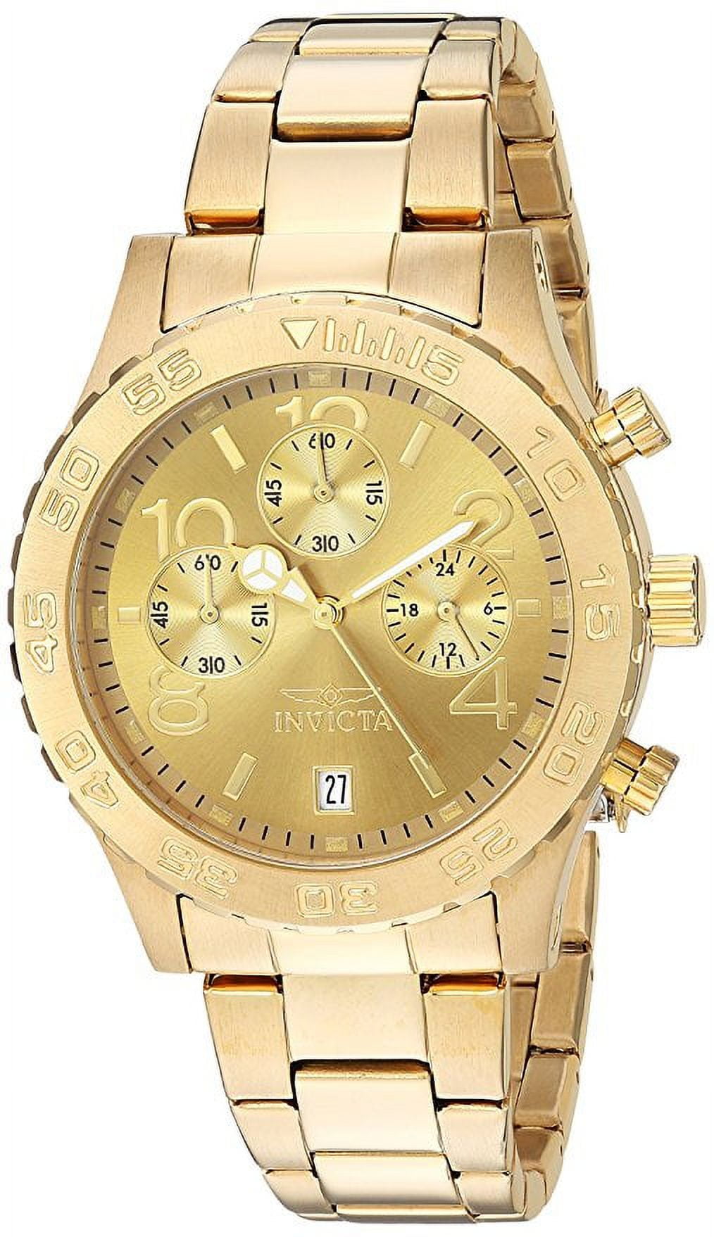 Invicta gold top chronograph watches