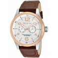 thumbnail image 1 of Invicta Men's 13010 I-Force Brown Genuine Leather Silver-Tone Dial Rose-Tone Bezel Watch, 1 of 2