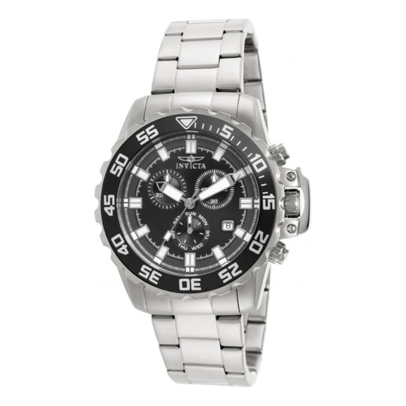 Invicta Men's 13624 Pro Diver Quartz Chronograph Black Dial Watch