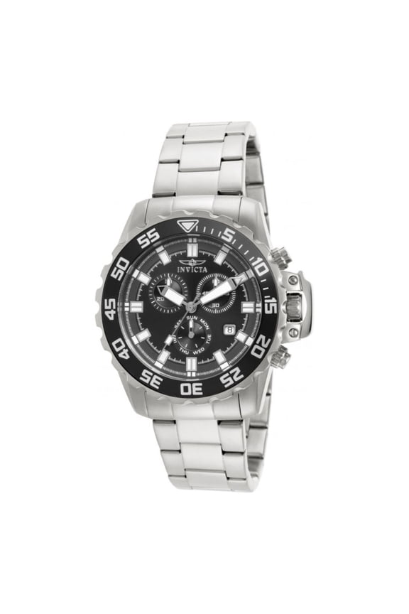 Men's 13624 Pro Diver Quartz Chronograph Black Dial Watch
