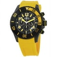 thumbnail image 1 of Invicta Men's 13732 Pro Diver Carbon Fiber Black Dial Yellow Polyurethane Strap Chronograph Watch, 1 of 4