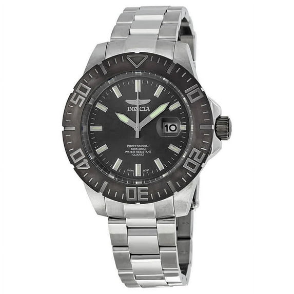 Invicta Men's 14050 Ocean Baron Pro Diver Gunmetal Bezel Gunmetal Dial Steel Bracelet Dive Watch