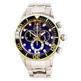 thumbnail image 1 of Invicta Men's 14201 Lupah Diver Blue Dial Steel Bracelet Chronograph Watch, 1 of 4