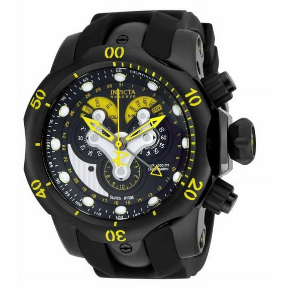 Invicta Men's 14459 Venom Quartz Chronograph Black Dial Watch