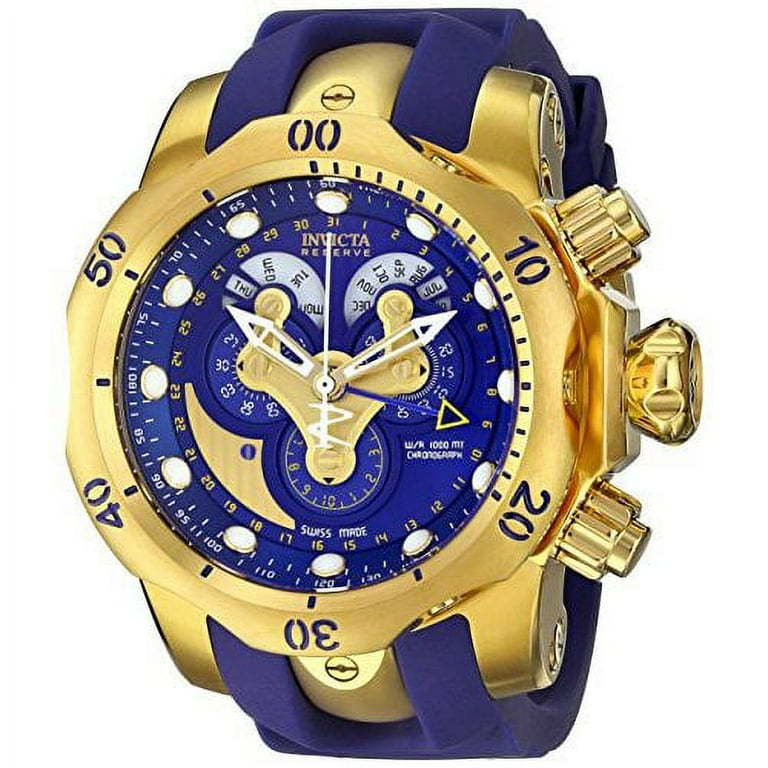 Invicta Men's 14465 Venom Analog Display Swiss Quartz Blue Watch