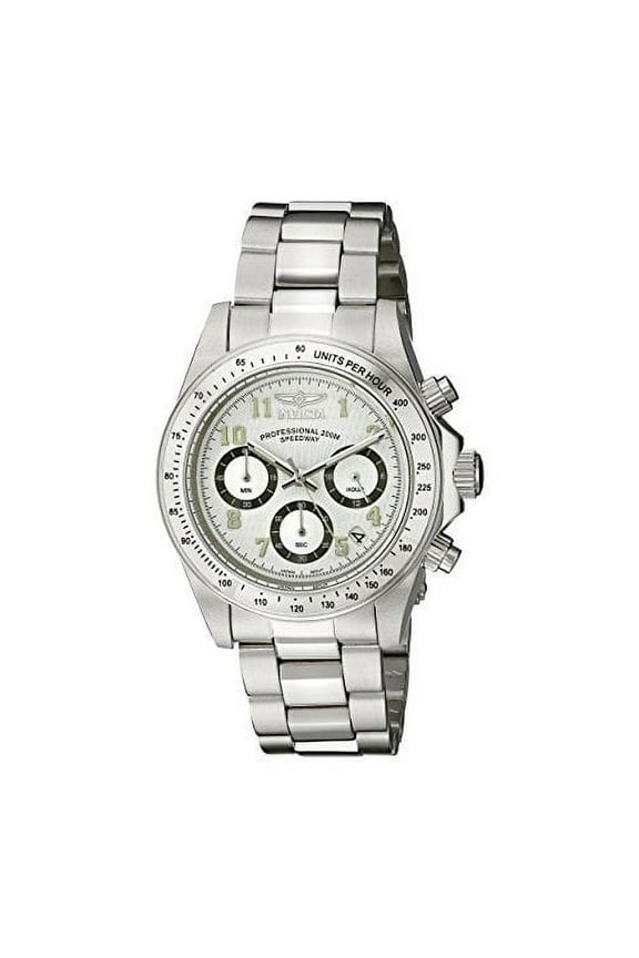 Men's 17023 Speedway Analog Display Japanese Quartz Silver Watch