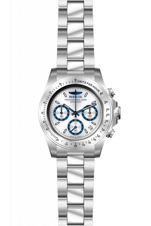 Men's 17311 Speedway Analog Display Japanese Quartz Silver Watch