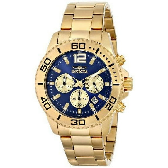 Invicta Men's 17402 Pro Diver Quartz Chronograph Blue Dial Watch