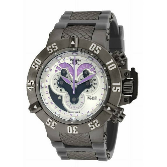 Invicta Men's 18523 Subaqua Quartz 3 Hand Silver Dial Watch