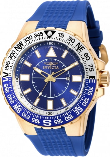 Invicta Men's 19270SYB Aviator Analog Display Quartz Blue Watch
