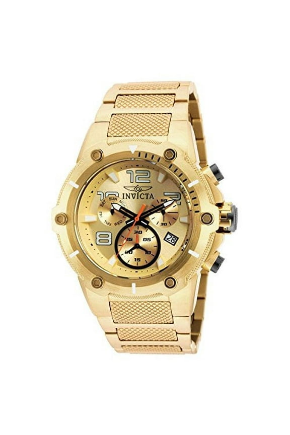 Men's 19529 Speedway Quartz Chronograph Gold Dial Watch