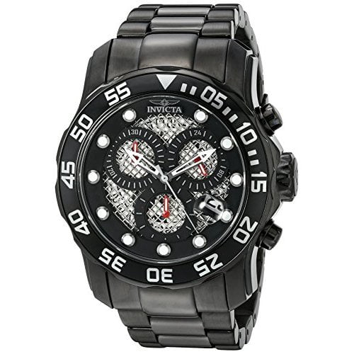 Invicta Men's 19838 Analog Display Japanese Quartz Black Watch