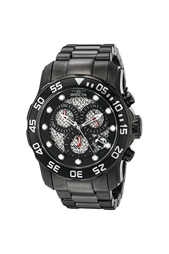 Invicta Men's 19838 Analog Display Japanese Quartz Black Watch