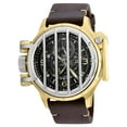 thumbnail image 1 of Invicta Men's 20258 Vintage Nated Black Dial Brown Leather Strap Day Date Dive Watch, 1 of 2