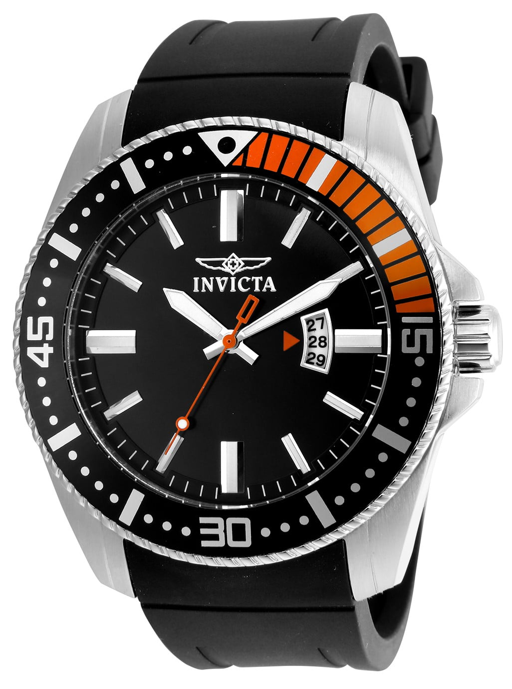 Invicta Men's 21392 Pro Diver Black Silicone And Dial Watch