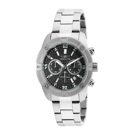Invicta Men's 21466 Specialty Chrono Ss Black Dial Ss Watch