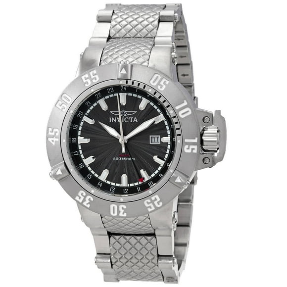 Men's 21727 Subaqua Gmt Stainless Steel Grey Dial Watch