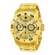 Invicta Men's 21924 Pro Diver Quartz Multifunction Gold Dial Watch