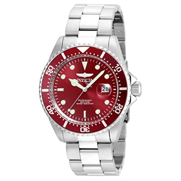 Invicta Men's 22048 Pro Diver Stainless Steel Red Dial Watch