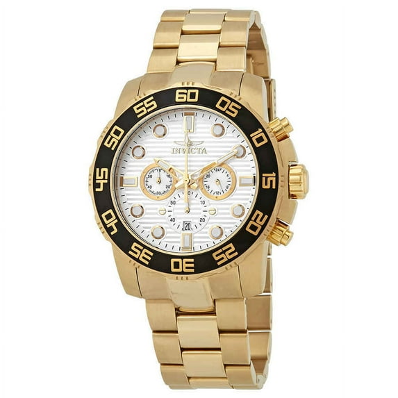 Invicta Men's 22229 Pro Diver Quartz Chronograph Yellow Gold Steel Watch