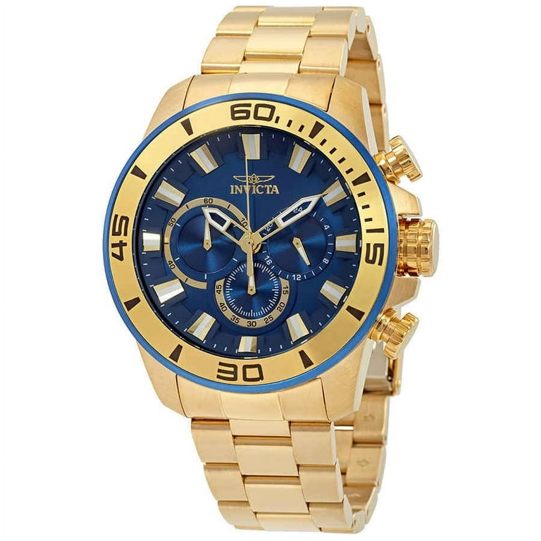 Invicta Men's 22587 'Pro Diver' Quartz Chronograph Gold Stainless