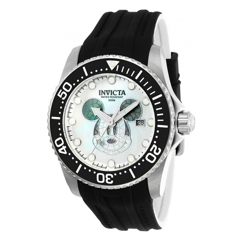 Invicta Men's 22748 Disney Limited Edition MOP Dial Black Silicone