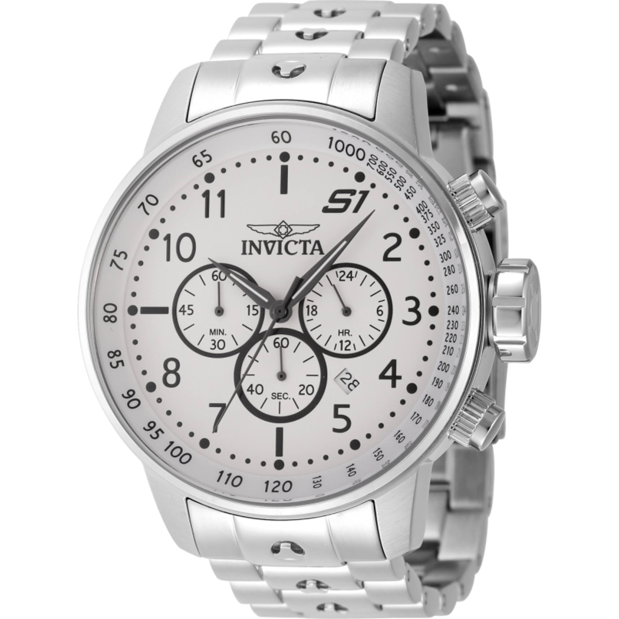 Invicta Men's 23078 S1 Rally Chronograph Stainless Steel Silver
