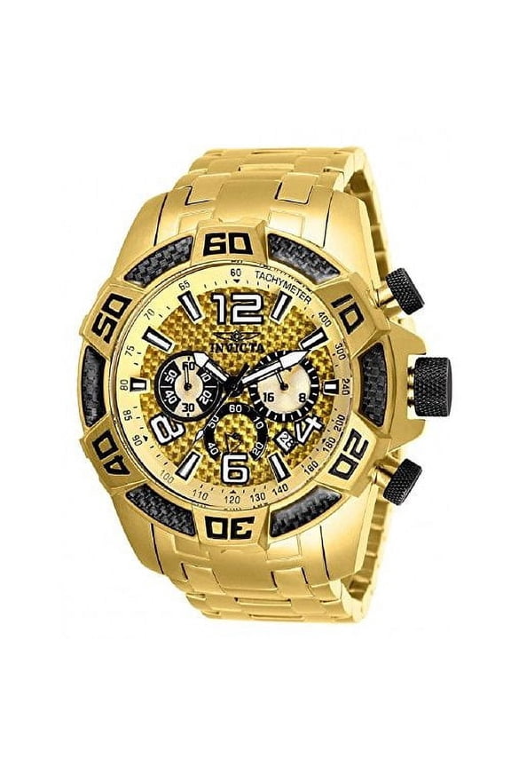 Men's 25854 Pro Diver Quartz Chronograph Gold Dial Watch