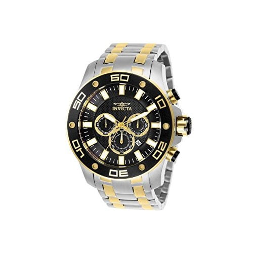 Invicta Men's 26081 Pro Diver Quartz Chronograph Black Dial Watch