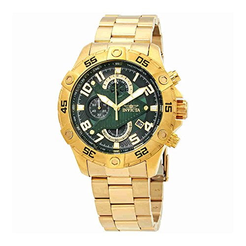 Invicta Men s 26096 S1 Rally Chronograph Green Dial Watch