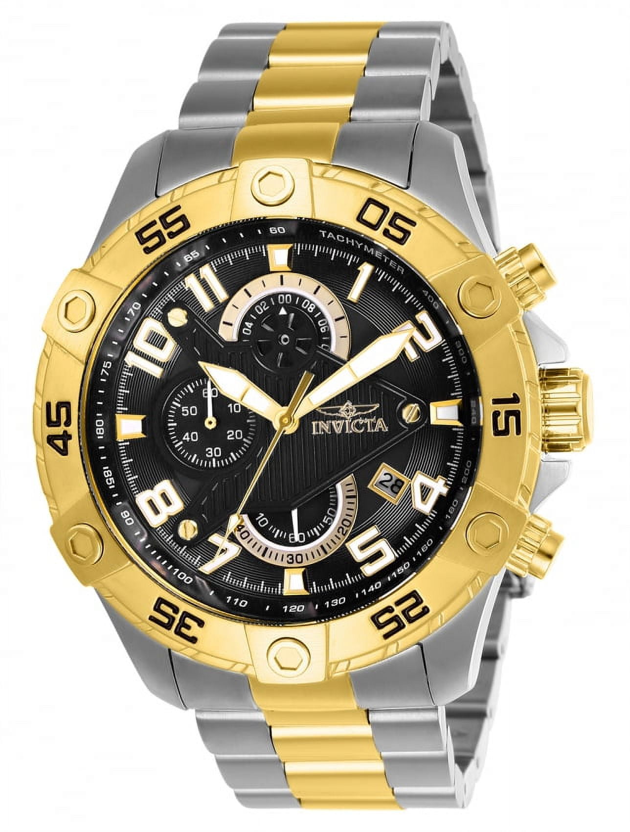 Invicta Men's 26100 S1 Rally Quartz Multifunction Black Dial Watch