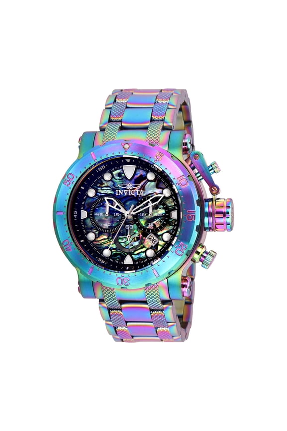 Men's 26507 Coalition Forces Quartz Chronograph Rainbow Dial Watch