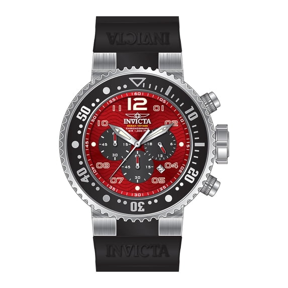 Invicta Men's 26734 Pro Diver Quartz Multifunction Black, Red Dial Watch