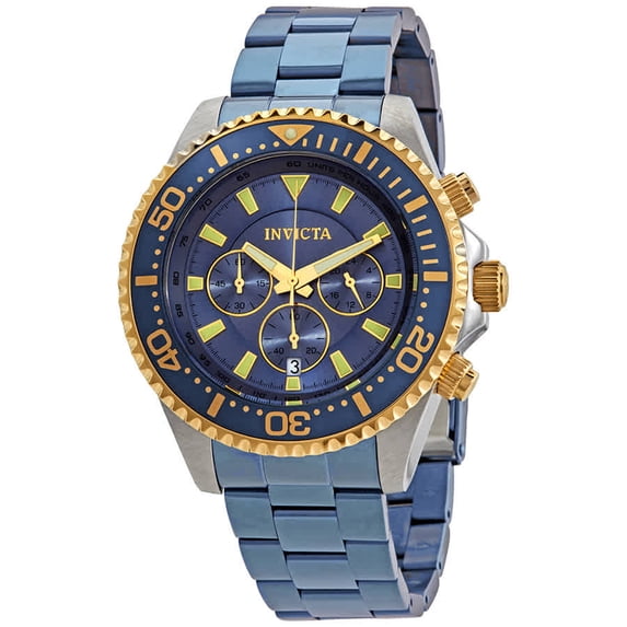 Invicta Men's 27480 Pro Diver Quartz Chronograph Dark Blue Dial Watch