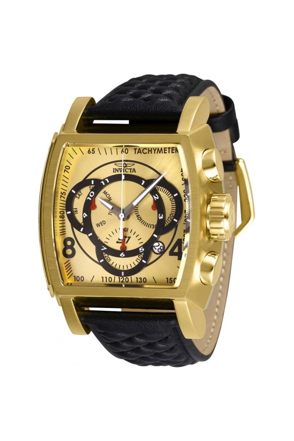 Men's 27930 S1 Rally Quartz Multifunction Gold, Black Dial Watch