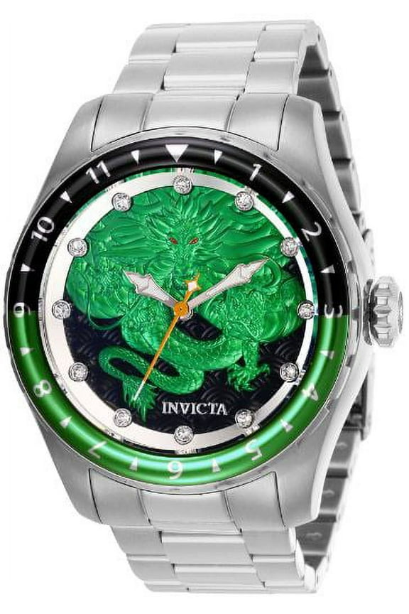 Men's 28354 Speedway Automatic 3 Hand Green, Black Dial Watch