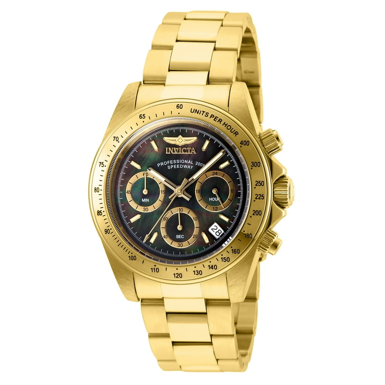 Invicta Men s 28670 Speedway Quartz Chronograph Black Dial Watch Walmart