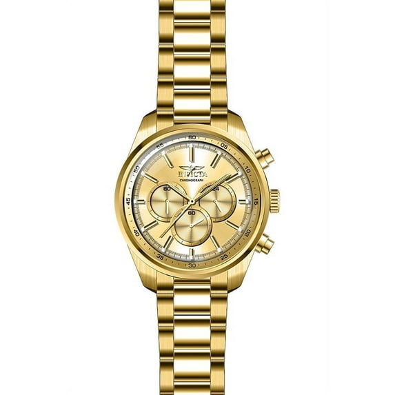 Invicta Men's 29168 Specialty Quartz Chronograph Gold Dial Watch