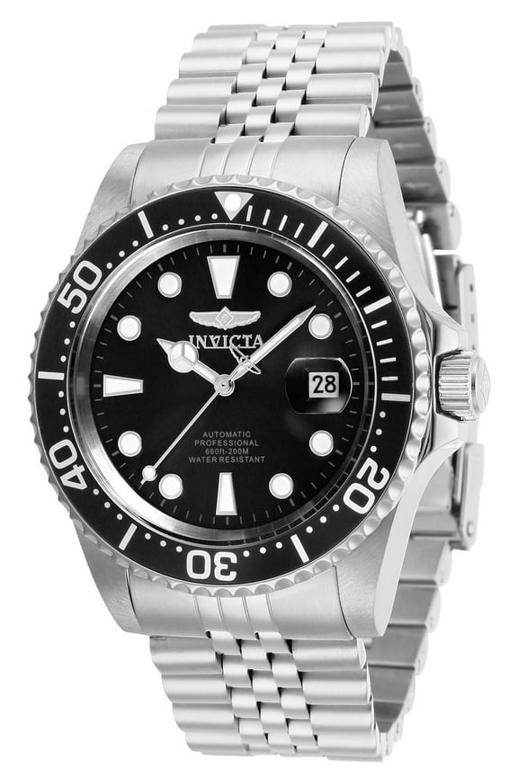 Men's 30091 Pro Diver Automatic 3 Hand Black Dial Watch