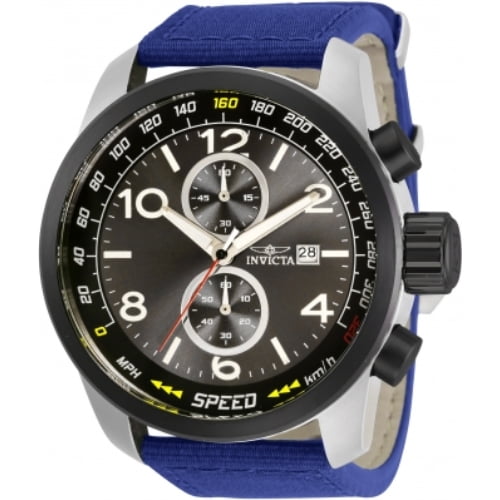Invicta Men's 30734 Aviator Quartz Multifunction Black Dial Watch