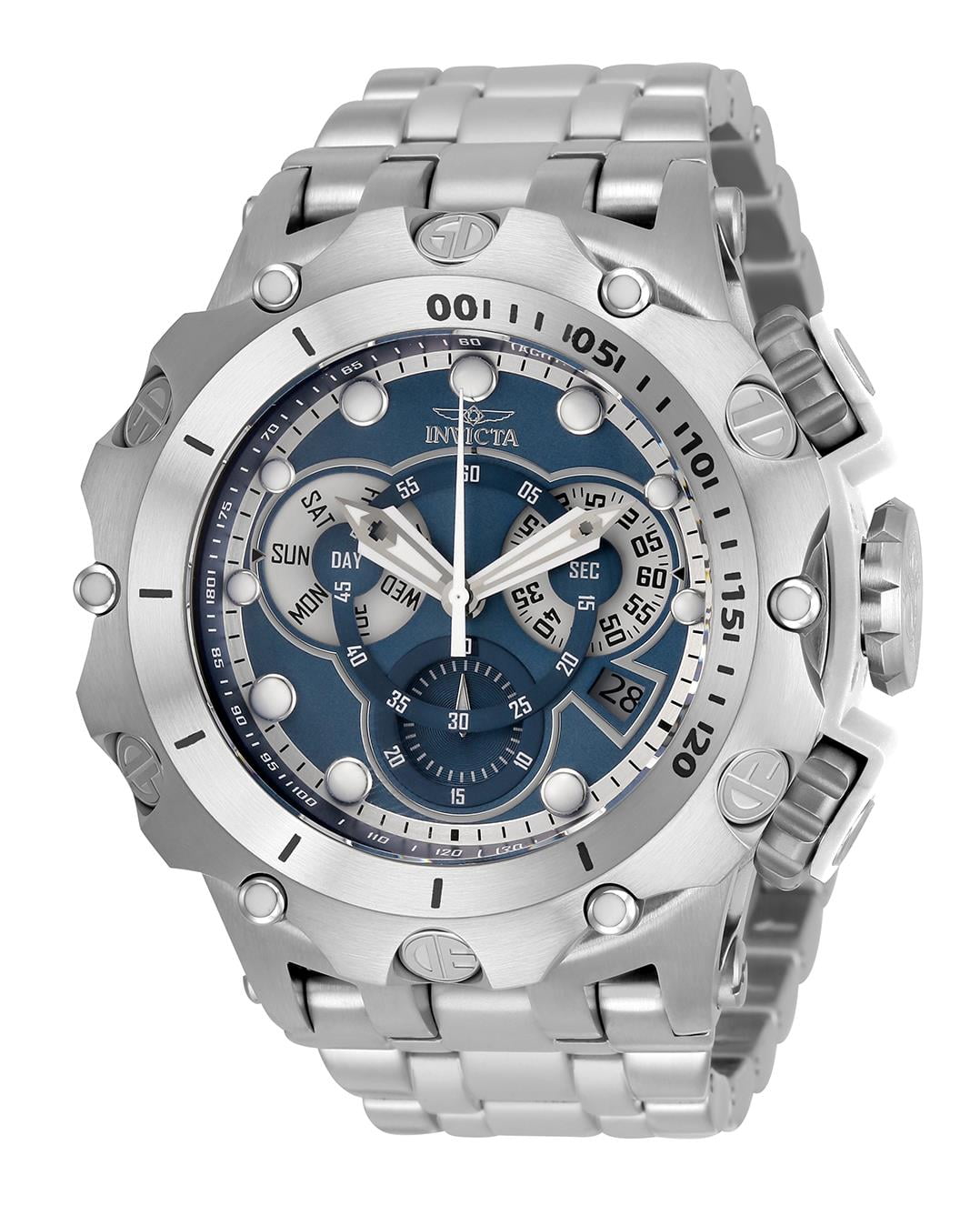 Invicta Men s 32761 Venom Quartz Multifunction Blue Silver Dial