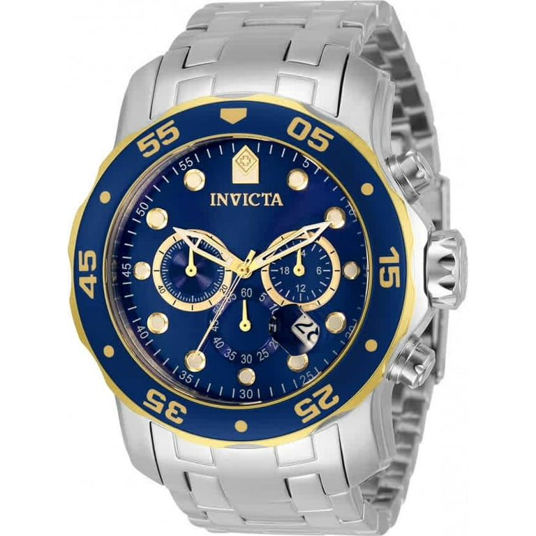 Invicta Men s 33996 Pro Diver Quartz Chronograph Navy Blue Dial Watch