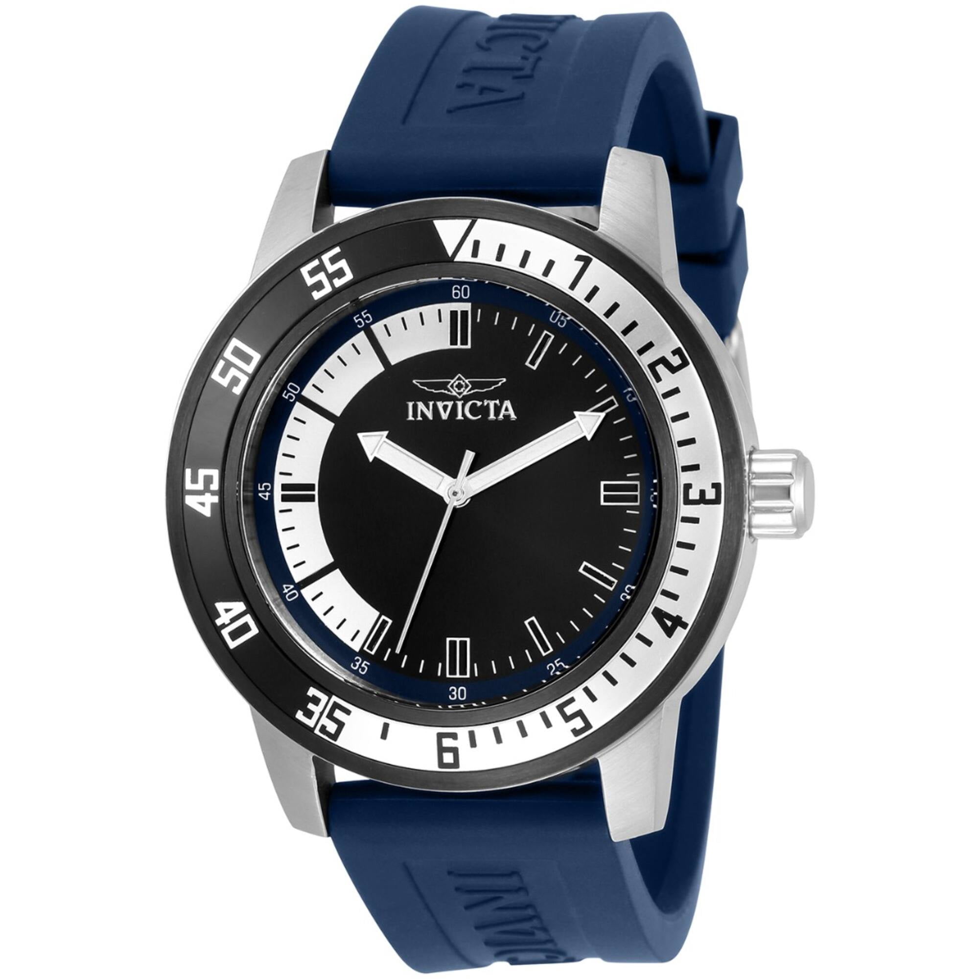 Invicta Men's 34013 Specialty Quartz Blue Silicone Strap Multifunction ...